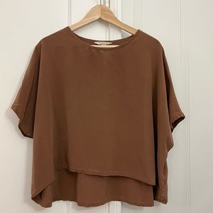 ES Linn Tee Moss Silk Crepe - OS